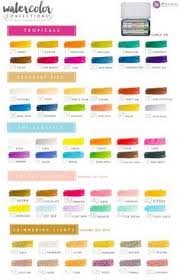 Color Chart For Prima Watercolor Confections With Color