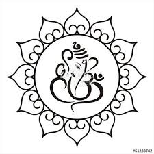 Vector Ganesha Hindu Wedding Card Royal Rajasthan India Hindu Wedding Cards Ganesha Drawing Ganesha Tattoo