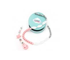 Mami Me Mima Pack Biting Necklace + Sweet pink chewing pacifier holder  ¡Suscribe in Chains! | PromoFarma