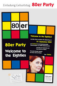 80er Mottoparty Geburtstag 80er Party 80er Party Einladung 80er Jahr Party