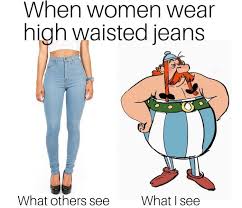 Obelix Likes High Waisted Jeans Funny Memes About Girls Best Funny Jokes Best Funny Photos