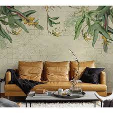 Modern oil painting oil painting flowers floral paintings oil paintings oil paint set 3 piece art celtic art hand flaunting striking burgundy berries and contrasting green leaves, this faux spray is perfect to. Gris Green Canna Floral Border Wallpaper Oil Painting Design By Digital Printer Elegant Wall Mural Global Sources