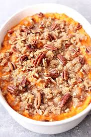 The Best Easy Sweet Potato Casserole Recipe Classic Thanksgiving Holiday Si Sweet Potato Recipes Casserole Sweet Potato Casserole Easy Sweet Potato Casserole