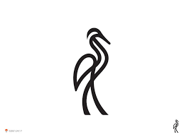 crane logo design inspiration creative bird logo design logo inspiration branding