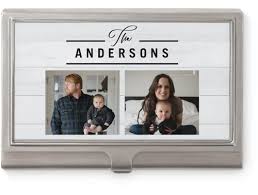 Just click on a style and color that's perfect for you, and then type in your custom text. Classic Rustic Wood Business Card Holder Shutterfly