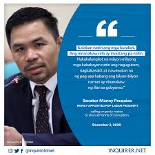 It is governed by current vice president jejomar c. Inquirer Net Senator Manny Pacquiao Is Urging Members Of Facebook