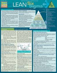 Quickstudy Lean Six Sigma Laminated Reference Guide Lean Six Sigma Business Management Sigma