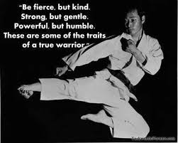 Traits Of A True Warrior Fierce Kind Strong Gentle Powerful Humble Traits Warrior Marti Martial Arts Quotes Karate Quotes Karate Martial Arts