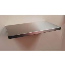 They will not stain from messy kitchen cooking because of their stainless steel design. Shelves Single Design Wall Shelf Formed Top Shelf With Tapered Sides By Stainless Craft Kitchensource Com
