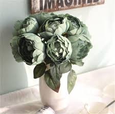 Wedding bouquets with artichoke fall. Silk Flower Bouquet Wedding Flowers Roses For Bridal Bridesmaids Bouquet Silk Peonies Flowers For Maid Of Honor 8 Flowers Set Camellia Vines