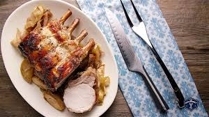 Roast Rack Of Pork With Apples Youtube