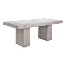 Moe S Home Collection Antonius Outdoor Dining Table Concrete Dining Table Patio Dining Table Outdoor Dining Table