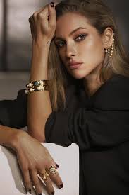 Boucles d'oreilles perlées dorées, boucles d'oreilles en perles baroques,  boucles d'oreilles tendance sur chenilles, grimpeurs d'oreilles en perles,  chaîne de boucles d'oreilles en perles, plaqué or 24 carats