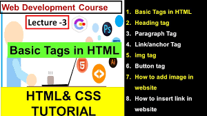 The <button></button> element is the semantically correct element to use. All Basic Tags Of Html Heading Paragraph Image Link Anchor Tag List Button Tag Html Css L3 Youtube