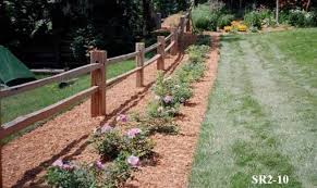 It offers a rustic look and is one of the easiest fences to build. Pin By Samantha Stephenson On Gardens And Container Gardens Fence Landscaping Split Rail Fence Garden Fencing