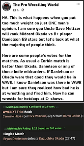 Wrestling Facebook is something else LOL : r/njpw