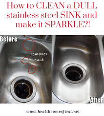 clean a dull stainless steel sink