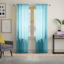 Each set includes two curtain panels. Blue Ombre Curtains Wayfair