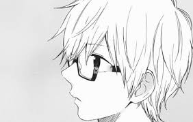 Black And White Anime Boy Side View Xecrozero On Deviantart Anime Awesome Anime Anime Male Face