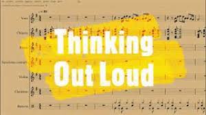 Thinking out loud chords & tabs. Thinking Out Loud Di Ed Sheeran Partitura Per Orchestra Scolastica