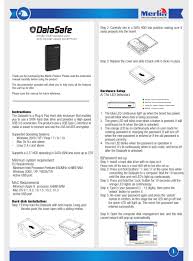 Use easeus data recovery wizard to get the data back. Merlin Datasafe Instruction Manual Pdf Download Manualslib