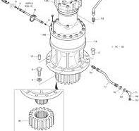 SWING DEVICE ASS'Y SOLAR 470LC-V Doosan parts catalog online