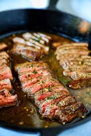 Cook the meat on both sides for about one to two minutes. Garlic Butter Skillet Flank Steak Oven Recipe No 2 Pencil