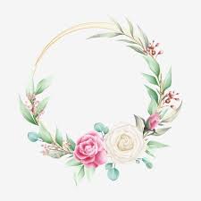 Elegant Floral Frame For Wedding Composition Floral Clipart Wedding Invitation Png And Vector With Transparent Background For Free Download In 2020 Floral Border Design Floral Poster Floral