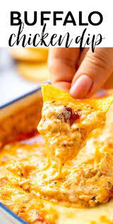 Easy Rotisserie Buffalo Chicken Dip The Wholesome Dish Recipe In 2021 Baked Buffalo Chicken Dip Chicken Dips Recipes