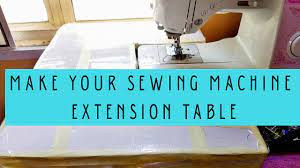 Mini sewing machine with extension table, midvalley handheld sewing machine for beginners,kids,sewing craft lovers,electric hand sewing machine with dual speed,and double thread. How To Make Your Own Sewing Machine Extension Table Youtube