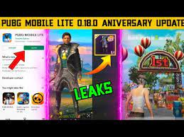 Pubg Mobile Lite 1st Anniversary Update 0 18 0 New Update Pubg Mobile Lite Youtube