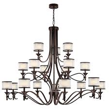 How much should i weigh? Kichler Lighting 42396 Lacey Eighteen Light 3 Tier Chandelier With Transitional Inspirations 53 Inches Tall By 62 Inches Wide