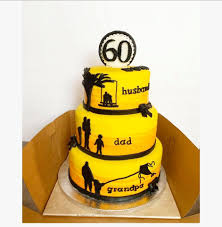 Come see our unique cake gifts! Happy 60th Birthday Burd This 3 Tier Playing With Sugar Facebook