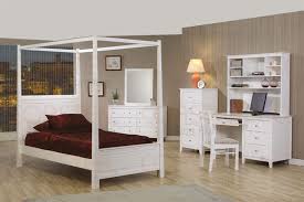 Wedding set bedding canopy bedroom decoration mosquito net hook king size red. Sandy Beach 4 Piece Canopy Bed Bedroom Set In White Finish By Coaster 400230