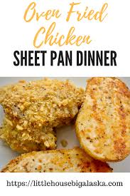 Oven Fried Chicken Sheet Pan Dinner Is A New Family Favorite Around Here Baked On One Sheet Pan Sheet Pan Dinners Chicken Sheet Pan Dinners Fries In The Oven