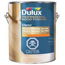 If you are refinishing an object with an oil based poly coat, you should sand it down and remove it entirely. Dulux Polyurethane Acrylic Water Based Varnish