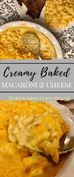 Baked Macaroni And Cheese Made With Cheddar And Velveeta Recipe Macaroni And Cheese Baked Mac And Cheese Recipe Creamy Macaroni And Cheese