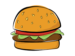 How to draw a burger. Hamburger Easy Cute Food Drawings Novocom Top