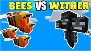 Here are 12 things you can do to help bees thrive. Can Minecraft Bees Kill A Wither Boss Bees Vs Wither Boss Youtube
