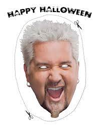 13 Food Celebrity Halloween Masks Scary Halloween Masks Guy Fieri Celebrity Halloween