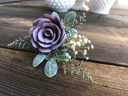 Sola Wood Flower Boutonniere Lilac Wood Flower Boutineer Pin Etsy Wood Flower Bouquet Wooden Flower Bouquet Sola Wood Flowers