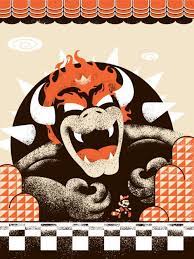 Super Mario Bowser Poster Michael Weinstein Super Mario Art Mario Art Bowser