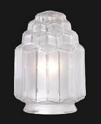 3 1 4 Fitter Art Deco Skyscraper Table Lamp Shade 6 1 16 Inch Tall Art Deco Lamps Table Lamp Shades Art Deco Glass