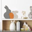 اکسسوری اتاق کودک پازل خانواده خرگوش MKT26 | ماوراء لاکچری
