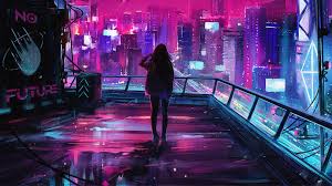 With the right wallpapers, you can feel all the charm of an urban scene as it doesn't depend on your age or sex. Woman In Cyberpunk City Wallpaper Hd Fantasy 4k Wallpapers Images Photos And Background