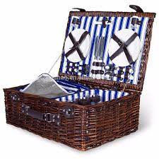 Park picnic basket at west elm. 4 Person Wicker Picnic Basket Deluxe Woven Willow Vintage Hamper Set Porcelain Plates Stainless Steel Silverware Buy Wicker Picnic Basket Gift Basket Boxes Wicker Basket Gift Box Product On Alibaba Com
