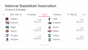 Plus, watch live games, clips and highlights for your favorite teams! Google Improves Sports Related Search Results With Interactive League Schedules More Stats Techcrunch