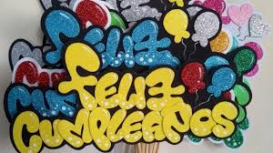 Letras de feliz cumpleaños para decorar. Feliz Cumpleanos En Foami Escarchado O Diamantado Felizcumpaleanosenfomi Pines Youtube