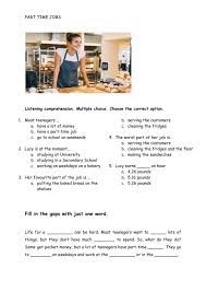 Online part time jobs not only help students to create new networks but also provide a subsidiary source of income. Part Time Jobs Worksheet