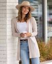 Long Cashmere Cardigan | Open Front Sweaters for Women - Pura Cashmere